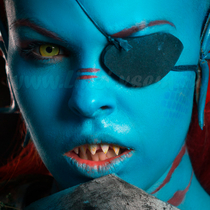 Карнавальные линзы Lensmam Deathly Yellow Фото 3